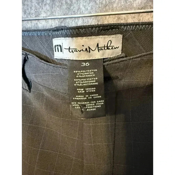 Travis Mathew Sorry For Being Awesome Plaid Shorts Size 36 - Picture 6 of 6